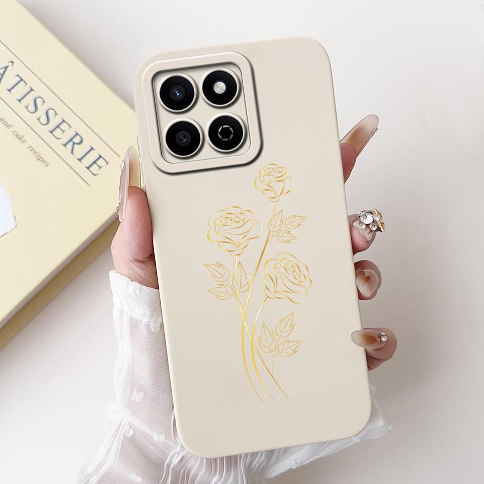 For Honor X7c 4G Case ALT-LX2 Shockproof Cover Sweet Girls Love Heart Soft Liquid Silicone Phone Cases For Honor 200 Smart Coque