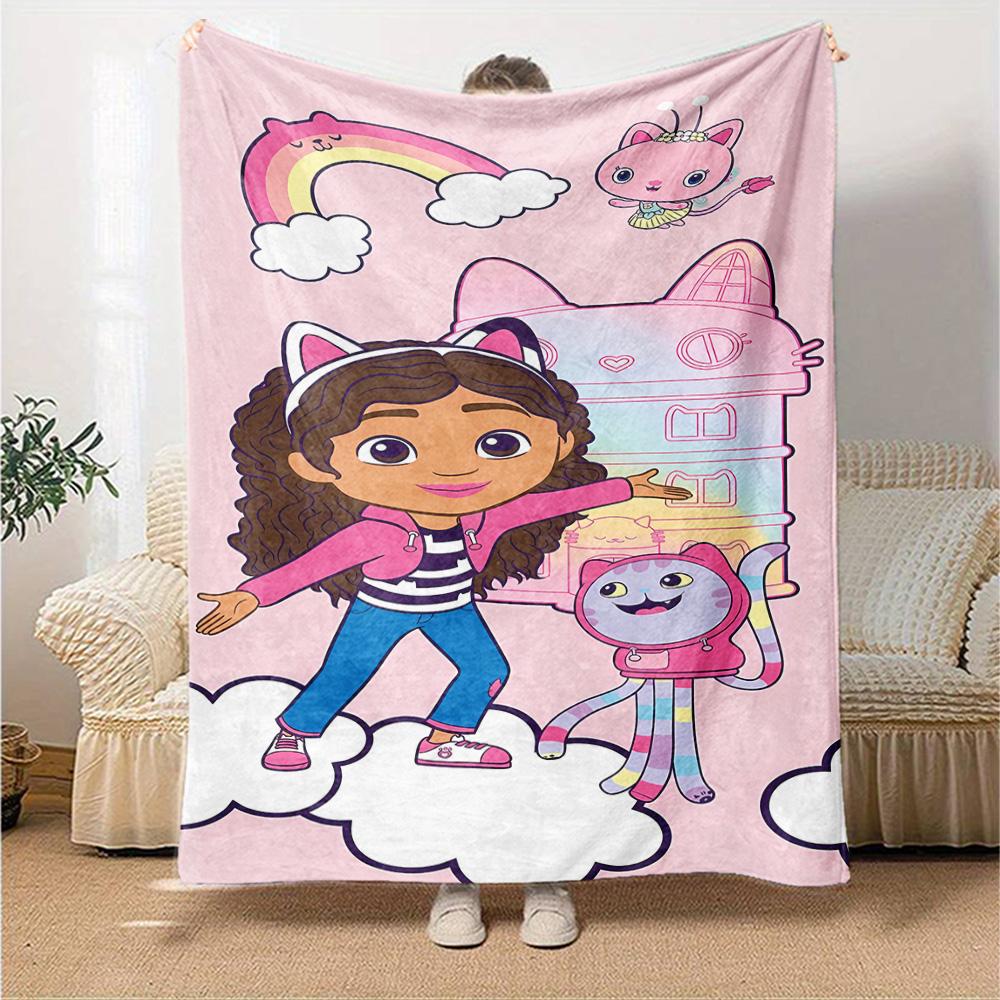 Gabby's Dollhouse Blanket Ultra-Soft Suitable for Office Chair Picnics Sofa Four Seasons Multipurpose Digital Print Birthday Christmas Gift Blanket