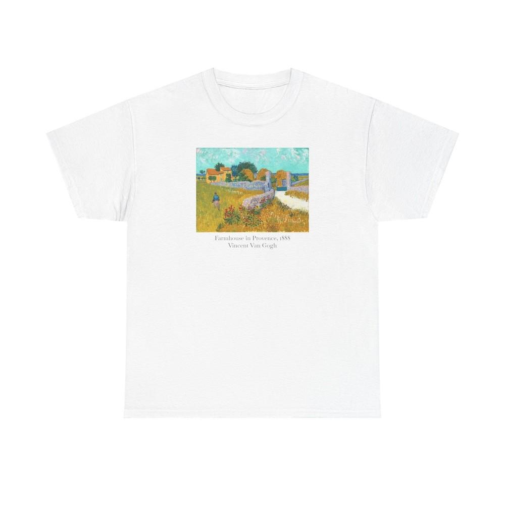 Vincent Van Gogh Farmhouse Tshirt Tops Tee, Provence Painting Unisex Shirt, Art Lover Gift,