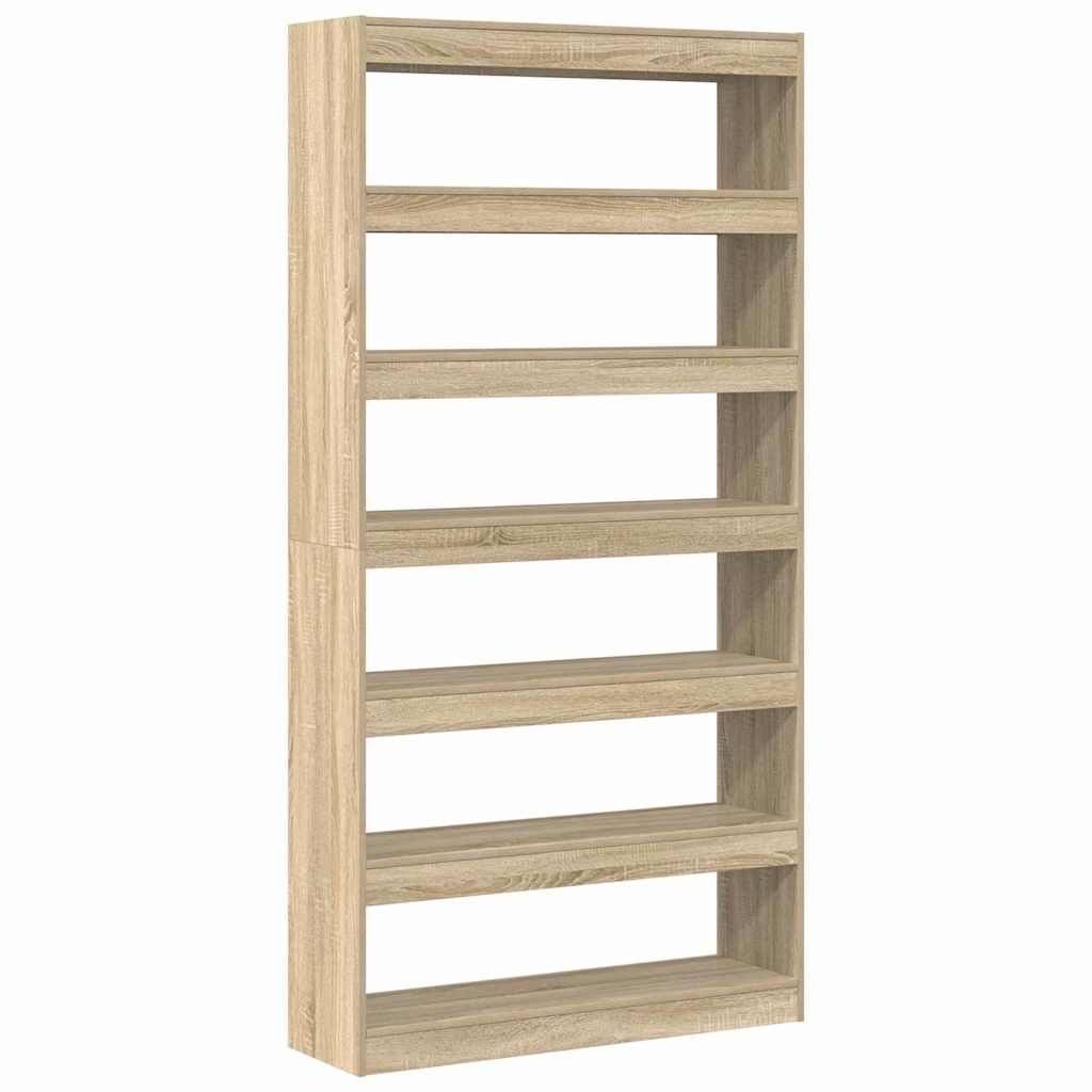 Bookshelf Sonoma Oak 100 x 30 x 198 cm Particleboard