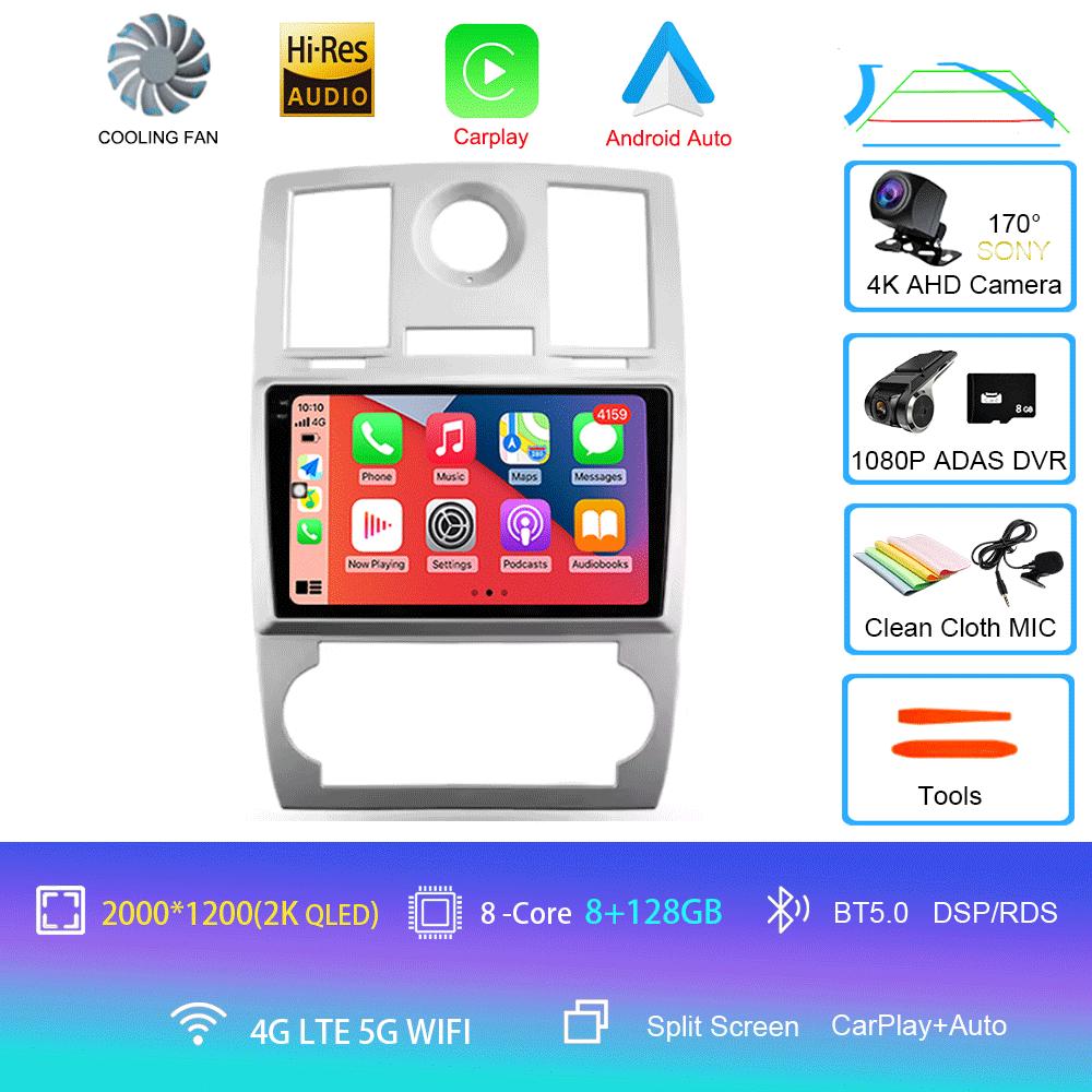 Автомобильное радио Android 14 для Chrysler 300C 1 2004 - 2011 Мультимедиа Видео Плеер Навигация стерео GPS Нет 2din 2din DVD