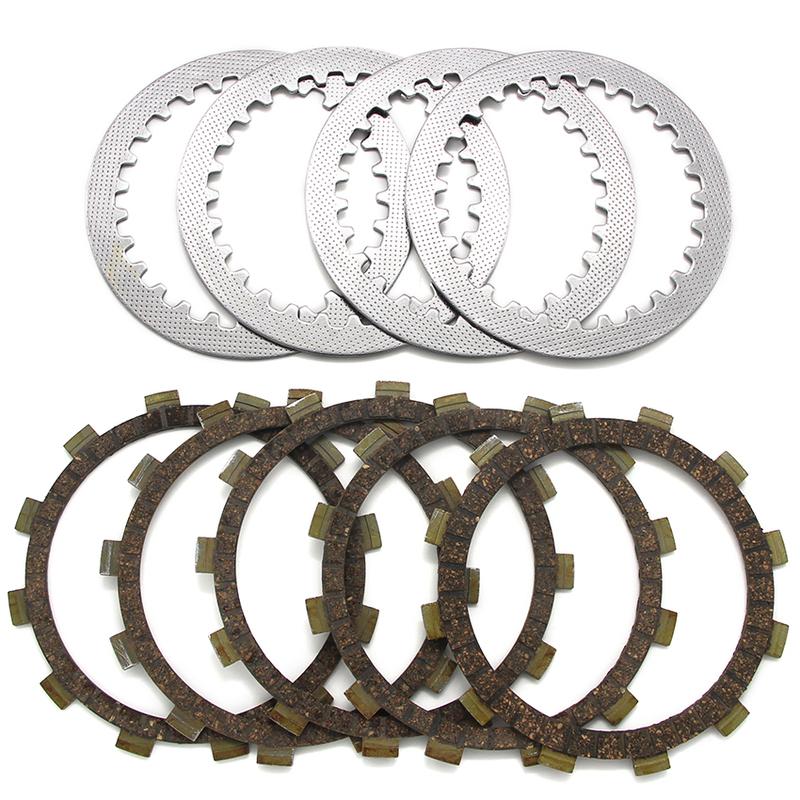 Motorcycle Clutch Friction Disc Plate Kit For Yamaha SRV250 Renaissa XV125S XV240 XV250 Virago Route   V-Star   XVS125    XVS250