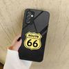 Route 66 Phone Case For Samsung S30 S23 S22 S21 S20 Fe S10 E S9 Note 20 10 Pro Ultra Plus 5G Glass Cover