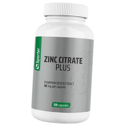 Цинк Цитрат, Zinc Citrate Plus 30, 120капс (36584007)