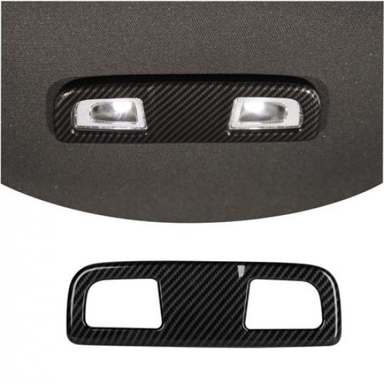 Carbon Fiber Top Reading Light Dom Lamp Cover Trim for Chevy Silverado SIERRA19+