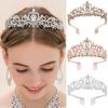 New Princess Crystal Tiaras Crowns Headband for Women Girl Bridal Prom Rhinestones Crown Wedding Party Accessiories Hair Jewelry