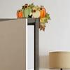 Autumn Pumpkin Door Corner Decoration Maple Pinecone Pumpkin Wooden Door