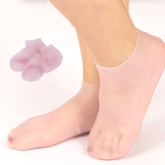 1 пара защитных чехлов для ног, силиконовые водонепроницаемые устойчивые к трещинам смягченные мозоли, кератинизированные рукава для ног, пляжные носки