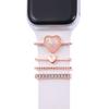 Fashion Smart Watch Bracelet Strap Decorative Charms Metal Charms Diamond  Ring Band Ornament