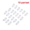 10 Pairs Soft Transparent Silicone Nose Pads For Glasses Eye Wear Non Slip