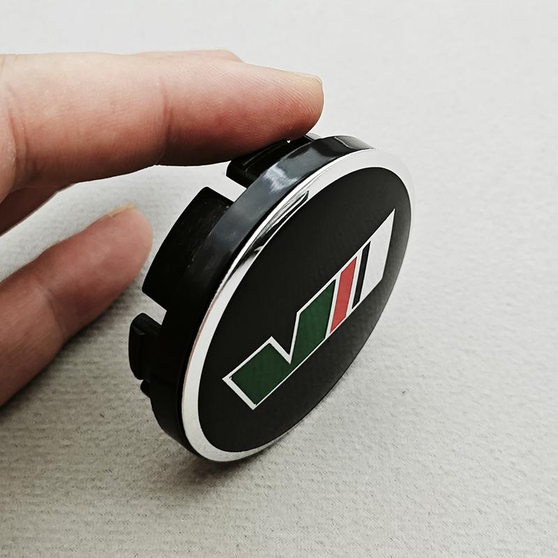 DDWO5 4Pcs 56/60mm Car Wheel Hub Caps Cover Rim Logo V Badge For Skoda fabia octavia Rapid kodiaq superb 3 A4 A5 Mk3 karoq Accessories