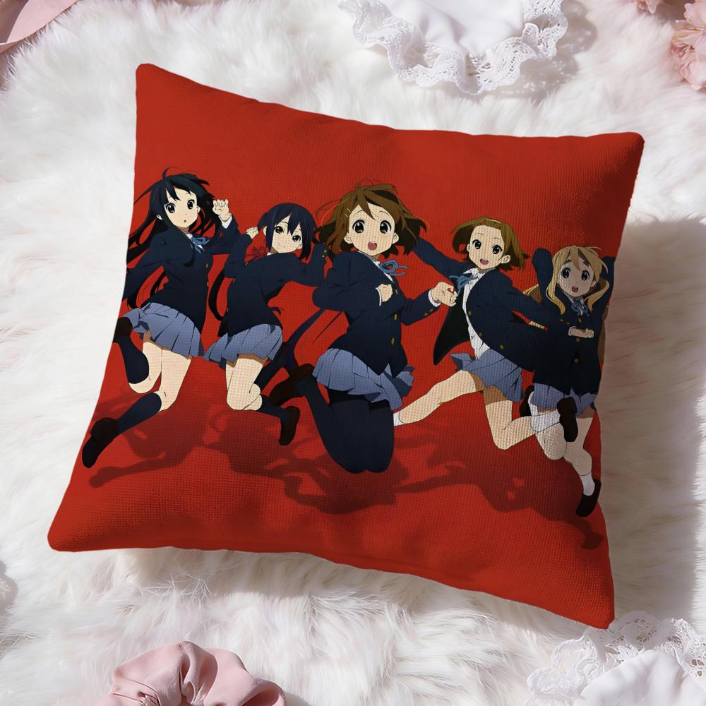 Аниме K-ON Милая Наволочка Премиум Комфорт Двусторонняя Подушка - Дизайн Два в Одном для Любой Комнаты и Салона Автомобиля
