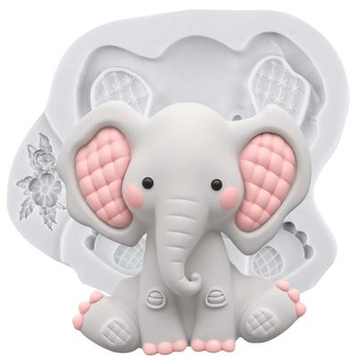 Силиконовая форма Слон Формы для мастики Слон Инструменты для украшения торта Тематический торт Десерт Украшенная форма для шоколада и конфет