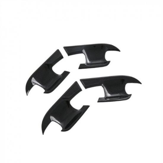 For Subaru Crosstrek 2024-2025 Carbon Fiber Car Door Handle Bowl Cup Cover Trim