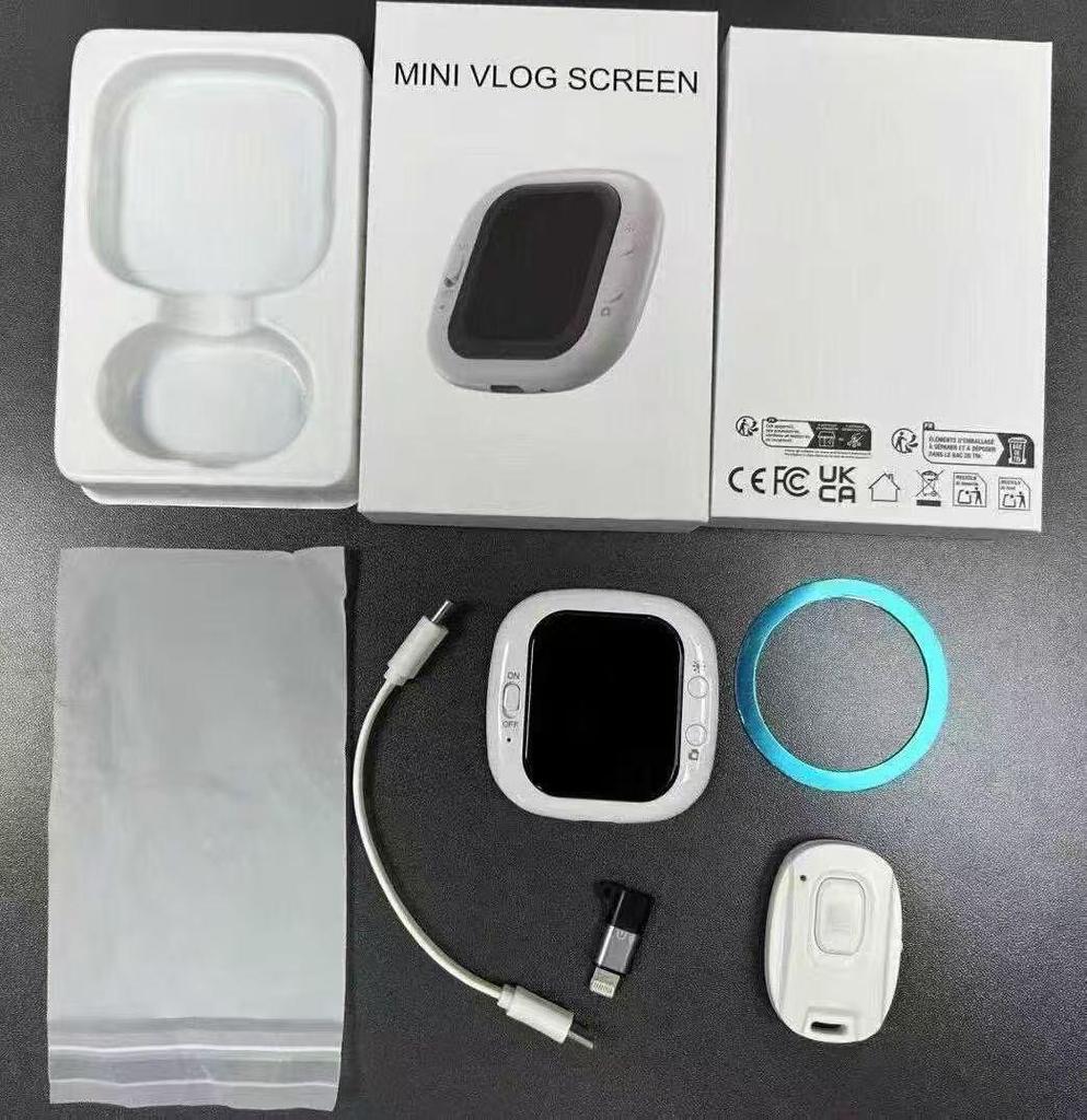 Компактное магнитное зеркало для селфи с Bluetooth-пультом и проводным сплиттером для дисплея