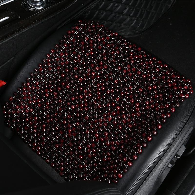 XB162 Подушка на сиденье из деревянных бусин, Летняя дышащая, Без спинки, Универсальная для всех сезонов.