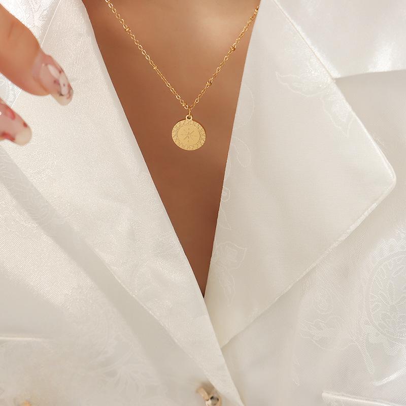 Ожерелье с подвеской Wind Niche Light Rice, аксессуары, простая персонализированная цепочка на ключицу из титановой стали, женские украшения P881