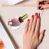 Silicone Nail Polish Bottle Holder Spill-Proof Nail Art Tool Wearable Nail Polish Ring Portable Nail Polish Organizer Supplies Gifts for Beginners