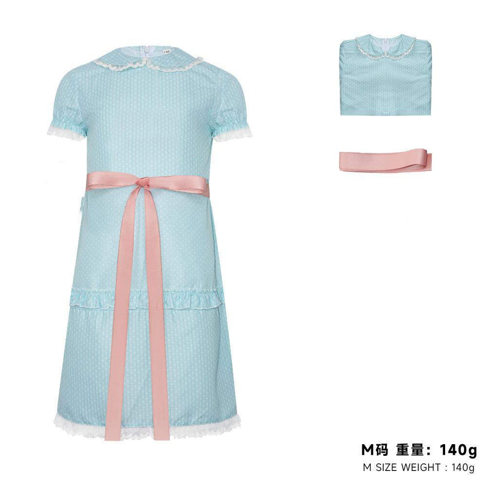 The Shining Twin Girls Cosplay Costume Anime Style Halloween Roleplay Outfit