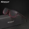 NINESUN New Fashion Men/Women Sunglasses Rainbow Mirror Lens Polarized UV400 Glasses Large Frame High Quality Driving Eyewear
