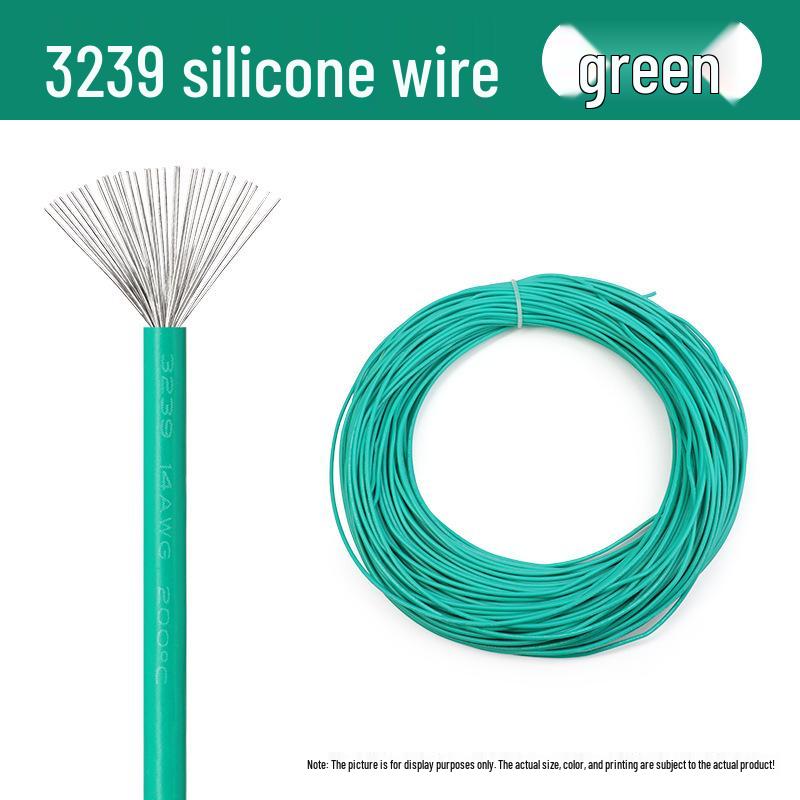 3239 Silicone Wire 3KV, LED Flexible Signal Connection Wire, High Temp Silicone Conductor, Available in 30-22 AWG.