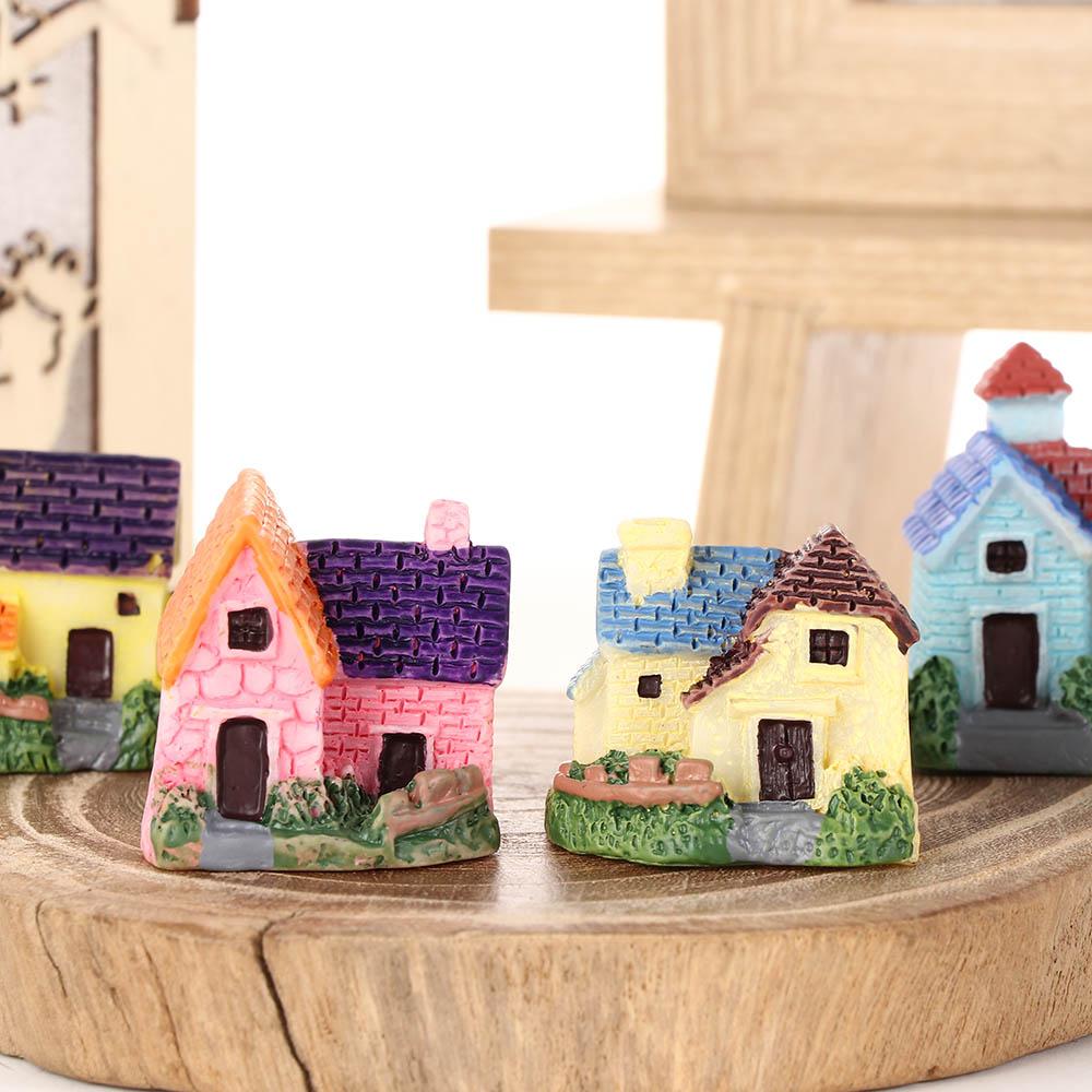 Cute Terrarium Castle House Micro Landscape Ornaments Figurines Miniature Fairy Garden Decoration