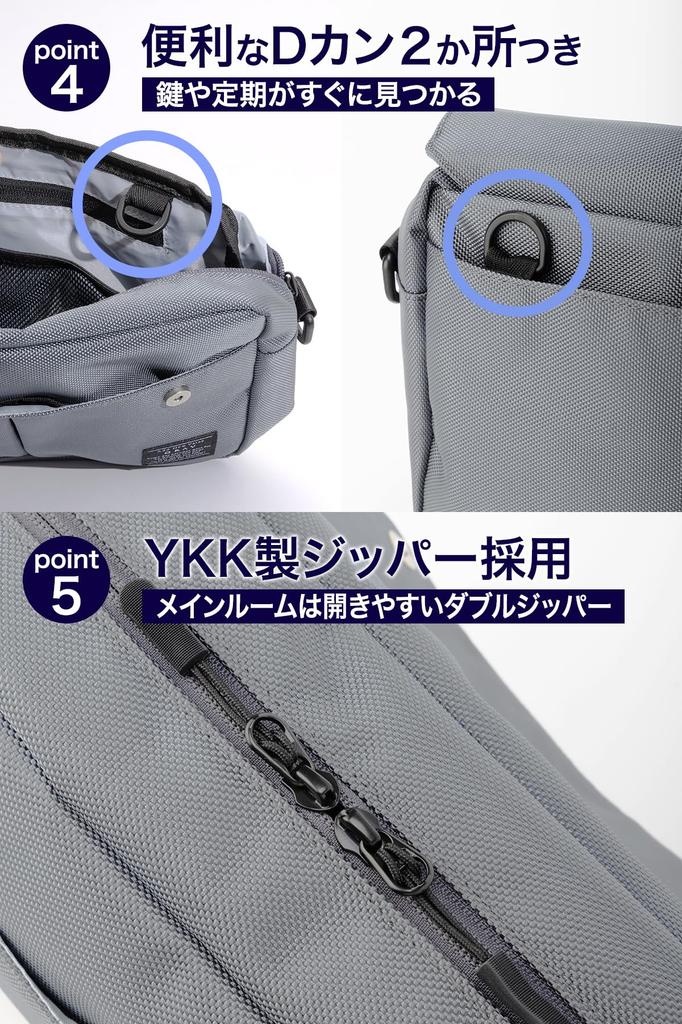 Shoulder Bag for Men and Women Large Capacity Crossbody Waterproof and Functional Bag Perfect for Everyday Use and Outdoor Activities [GRAV] Small,