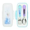 Lilpang Frozen 2 Spoon Fork + Two-tone Case Set, Mixed Colors, 1 Set