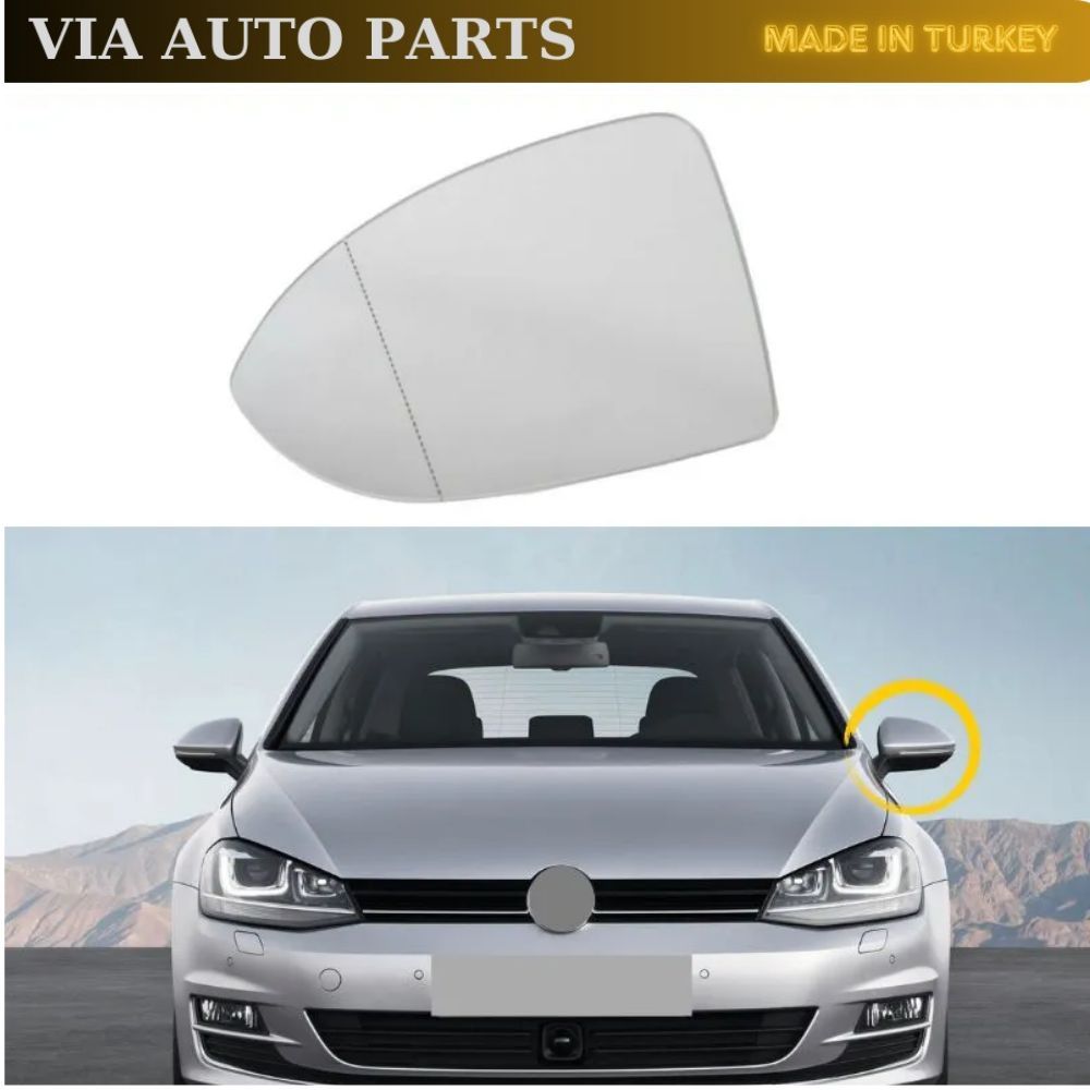 Left Side Heated Mirror Glass for Golf Mk7 2013-2020 OEM 5G0857521