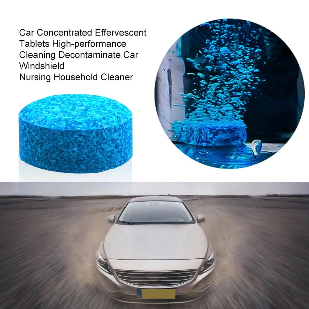 20 Pcs Car Windshield Cleaner Wiper Washer 40L Glass Screen Detergent Fluid Solid Concentrated Effervescent Tablets Window Clean