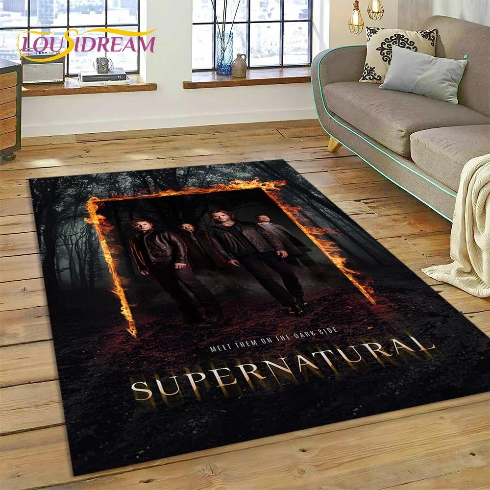 SPN Новейший Ковер с 3D-изображением Дина и Сэма из Сверхъестественного для Спальни, Гостиной, Дома, Декор для Дивана, Детская Игровая Большая Декоративная Напольный Коврик