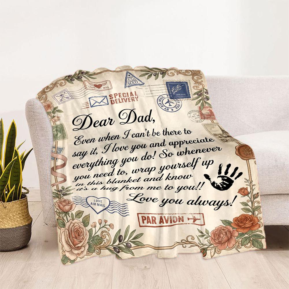 Papa's Legend And Love Flannel Blanket-Soft and Suitable for Sofas,Beds,Offices,Travel,All Seasons,Great Gift for Holidays and Birthdays.