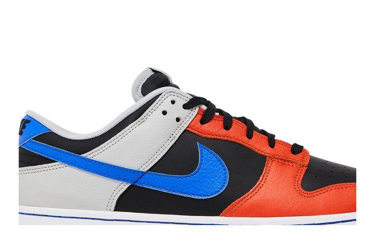 Men's Sneakers Nike Dunk Low EMB NBA 75th Anniversary Knicks Black/Racer Blue-Grey Fog-Orange