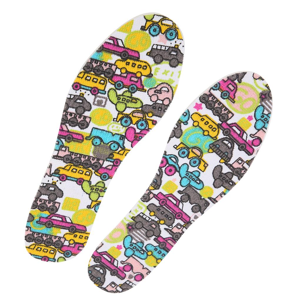 1 пара детских стелек из дышащего латекса, вставки для подошвы, детские накладки для обуви, свободный размер, мультфильм