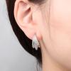Orstarry S925 Silver Earring Versatile and Stylish Classic Three-Strand Twisted Earring For Women Jewelry Birthday Gift