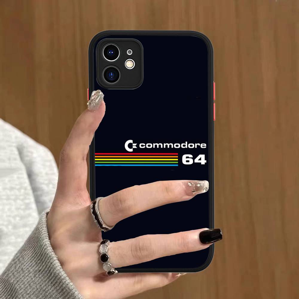 Ретро чехол Commodore 64 для iPhone 13 12 X XS MAX Pro Max 16 15 11 14 Pro Max Ударопрочный матовый чехол