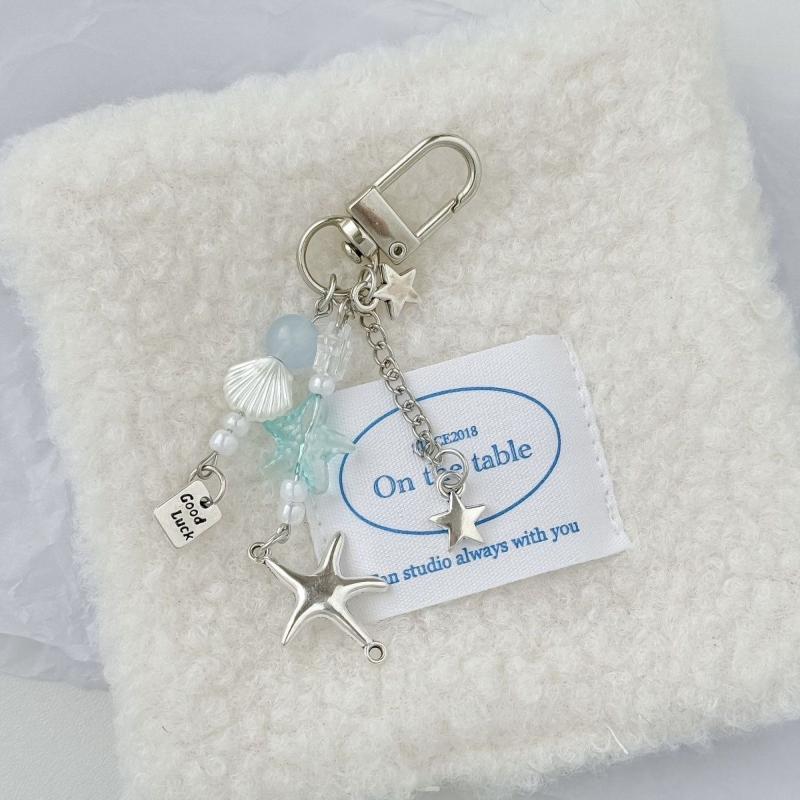 Sweet Christmas Tree Drift Bottle Four-Leaf Clover Pendant Phone Strap Keychain Exquisite Backpack Decoration Accessories Gifts