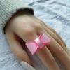 Geometric Sweet Resin Casual Women Girls Korean Style Ring Fashion Jewelry Bow Ring Finger Ring