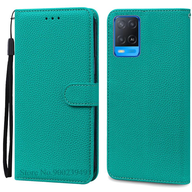 Для OPPO A54 Чехол A54 5G Кошелек кожаный флип-чехол Для OPPO A54 5G Чехол CPH2239 CPH2195 OPPOA54 A 54 Ударопрочный чехол для телефона Fundas