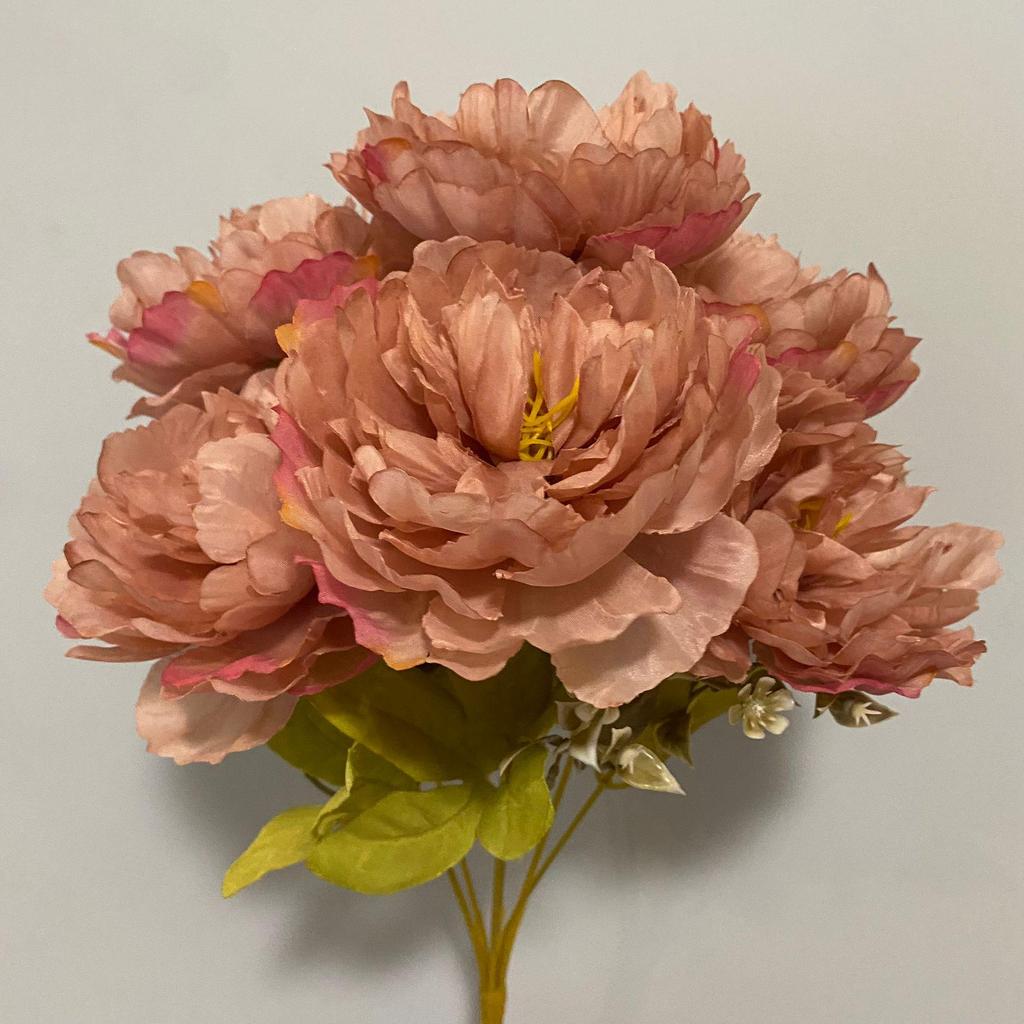 Искусственный букет пионов с 7 головками для свадеб, домашнего декора и фотографии
