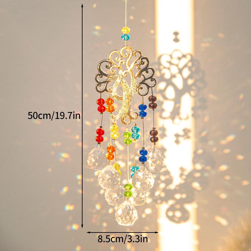 Suncatcher Crystal Dream Catcher Window Wind Chimes Light Catcher Rainbow Prism Crystal Hanging Cuestion Home Garden Decoration
