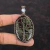 Tree Of Life Dragon Bloodstone Pendant Copper Wire Wrapped Gemstone Pendant Handmade Pendant Gift For Women Rainbow Moonstone Copper Jewelry
