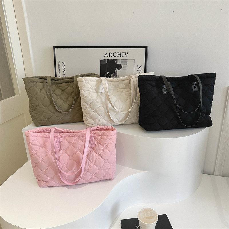 Ромбовидная вышивка нитью мода хлопок тренд повседневный дорожная сумка через плечо для женщин