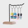 Solid Wood & Iron Earring Display Stand for Jewelry, Keychains, and Bracelets