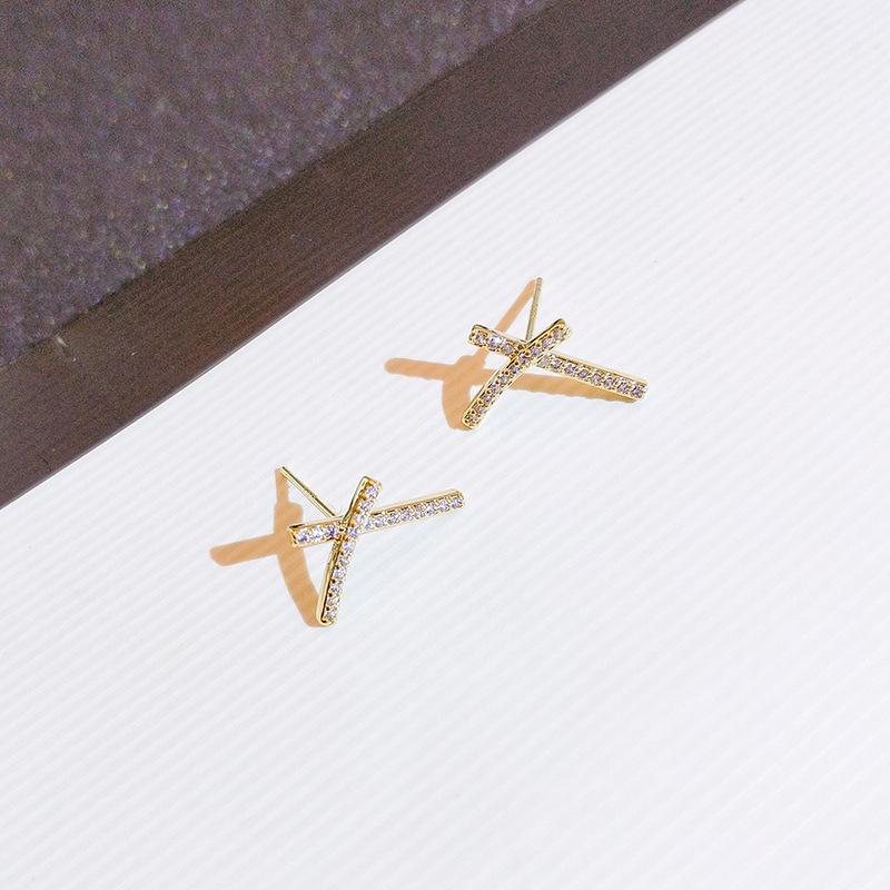 Super Fairy Diamond Earrings for Women's Silver Needle Korean Temperament Earrings High End Earrings