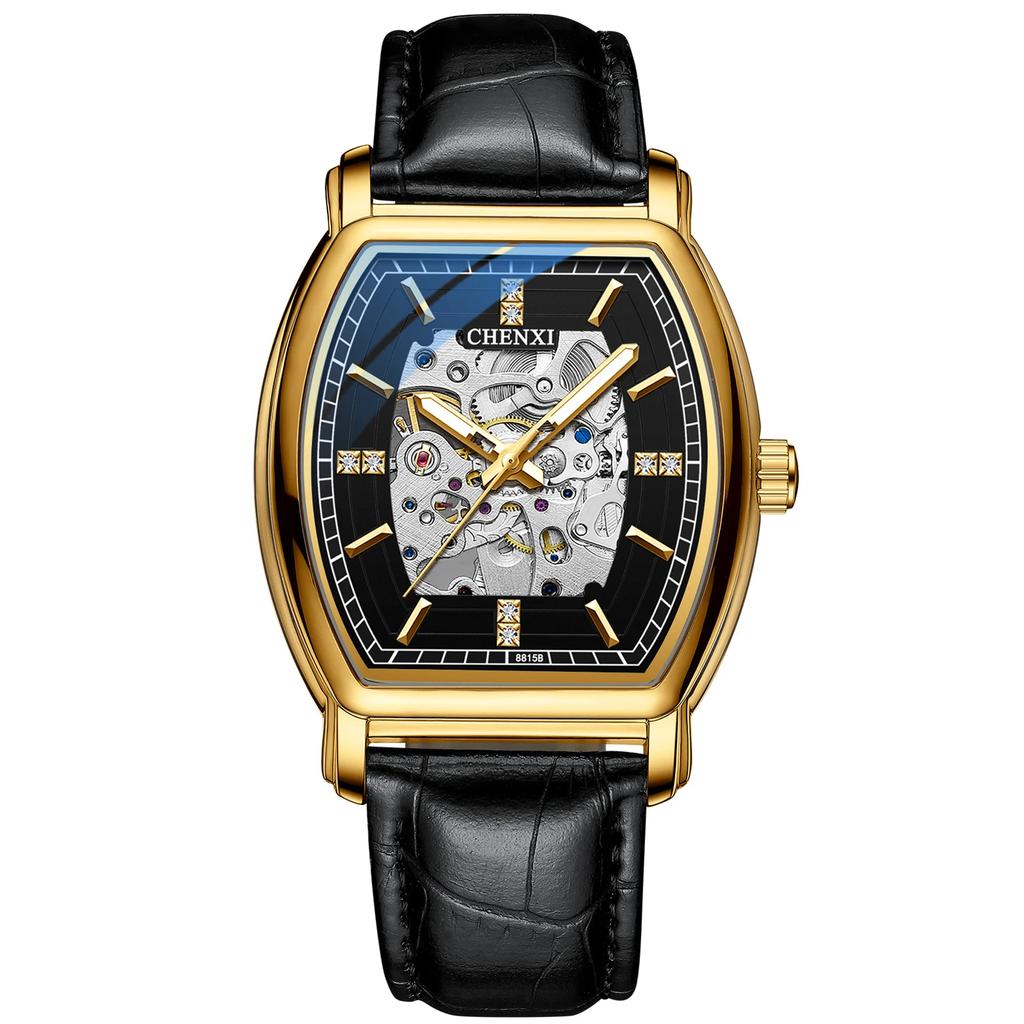 Модные полые часы для мужчин, роскошные деловые часы, мужские водонепроницаемые механические наручные часы Relogio Masculino