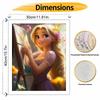 Disney Набор для рисования маслом по номерам «Рапунцель» ручной работы DIY декор для дома подарки настенное искусство холст цветочный портрет принцессы набор 130