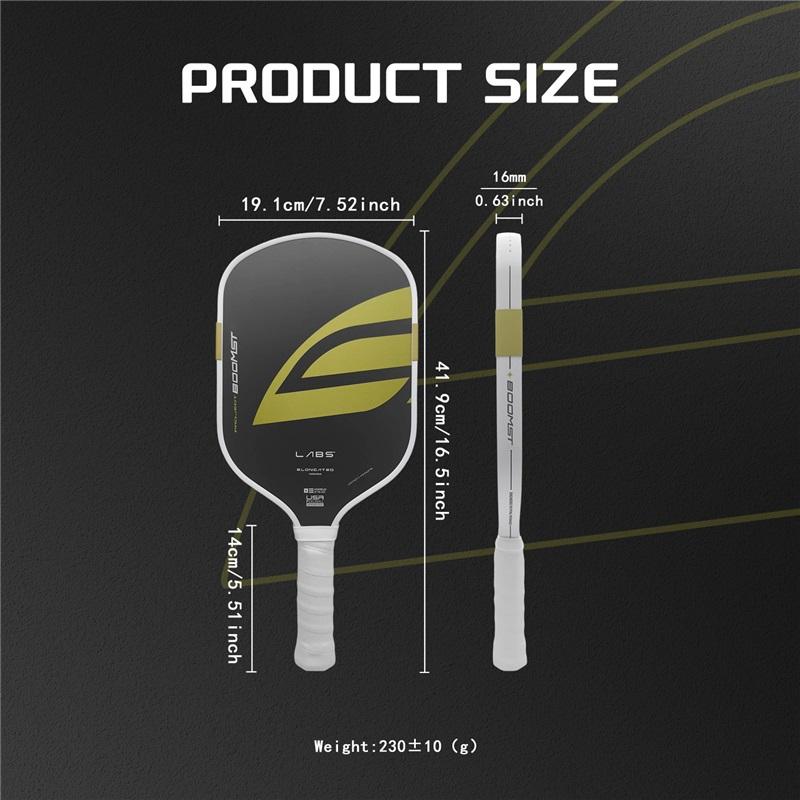 Термоформованная ракетка для пиклбола Gen5 Boomstik EPP & EVA Внутренний сердечник Pro Competition Углеродное волокно Ракетка Полный набор аксессуаров