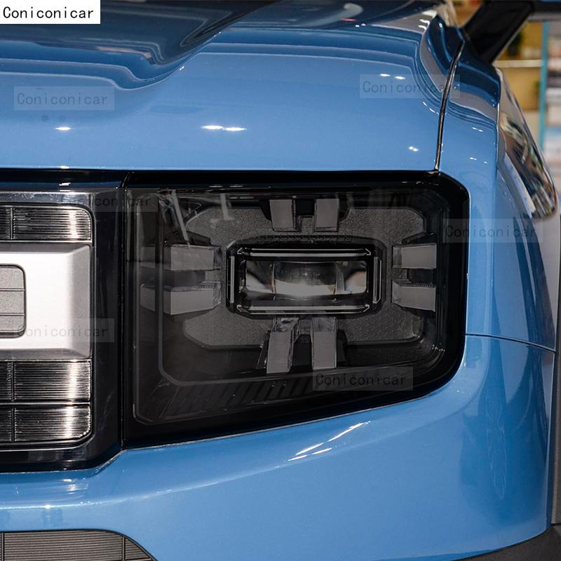 Для JETOUR T1 2025 Автомобильная фара Дымчато-черная ТПУ Защитная пленка Передний свет Оттенок Изменение цвета Накладка Наклейка