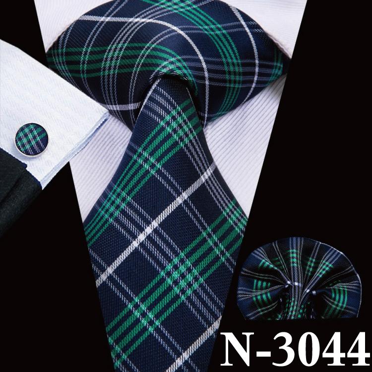 Hi-Tie Мужской галстук желтый синий полосатый галстук носовой платок запонки свадебный галстук выпускной вечер